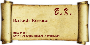 Baluch Kenese névjegykártya